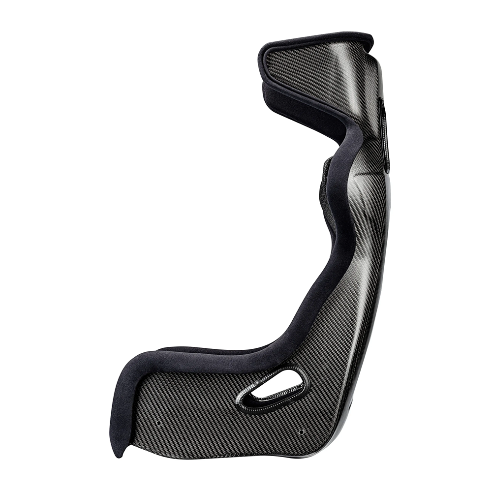 Sabelt X-PAD Carbon racing seat, side profile showing head protection
