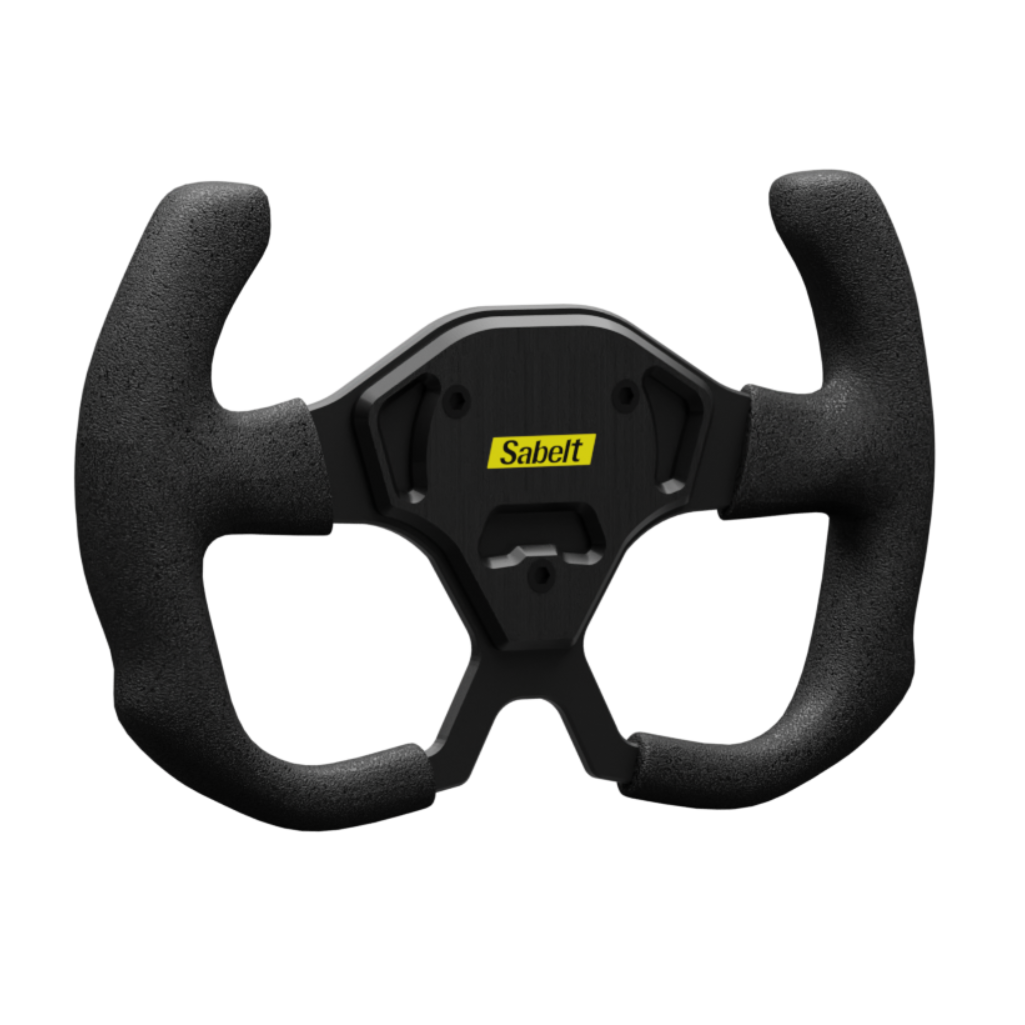 Sabelt SW1-R sim racing wheel rim angled view